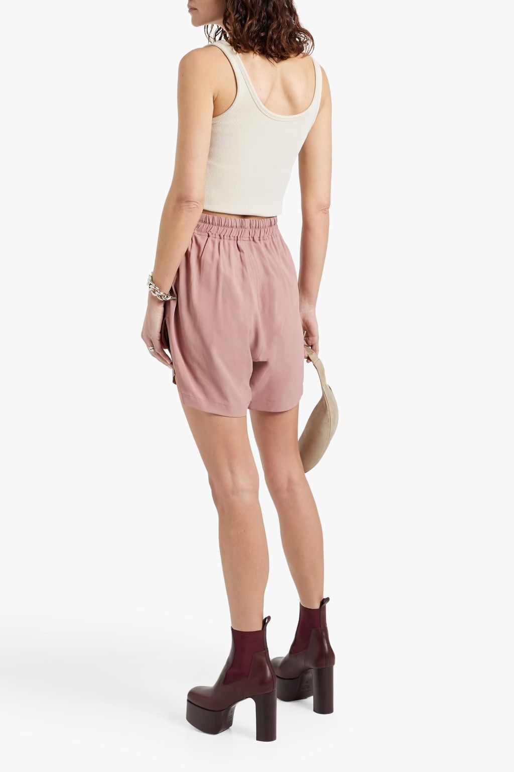 Rick Owens o1y0126 Short in Antique Rose Size 27" / US 4 / IT 40 - 3 Thumbnail