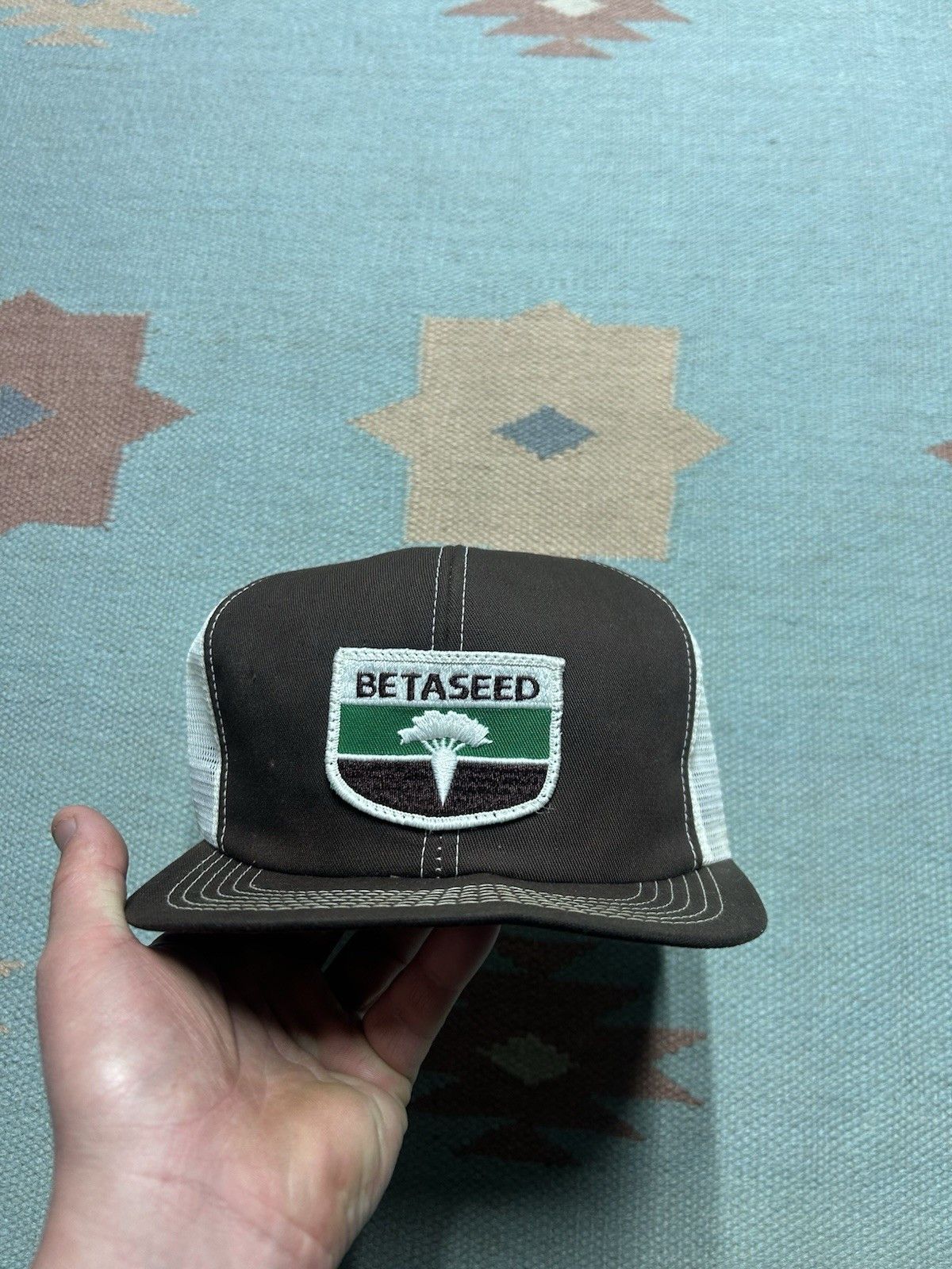 Vintage Vtg k products trucker hat Betaseed beet seed farm USA made Size ONE SIZE - 2 Thumbnail