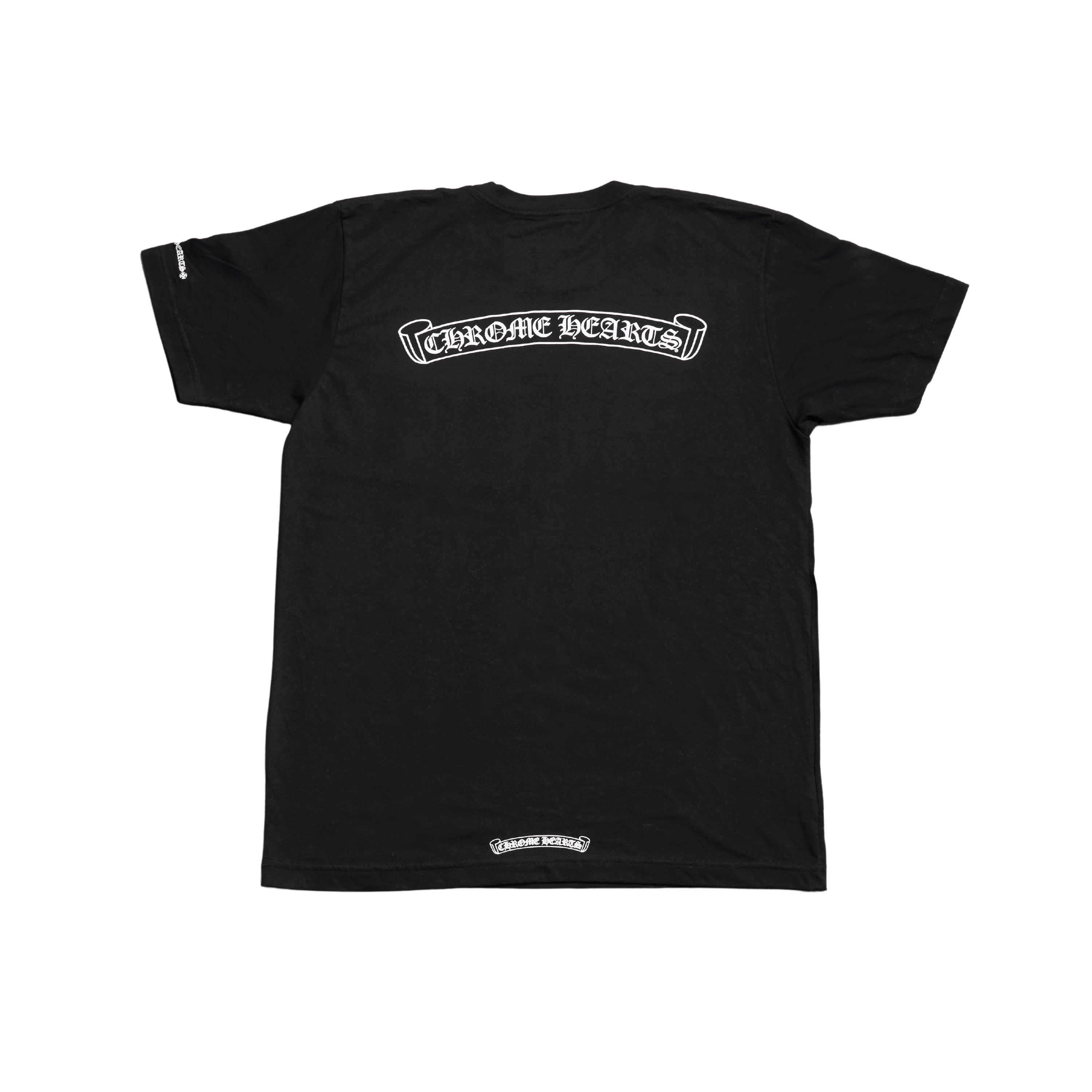 コラボ◆Chrome Hearts x The Rolling Stones Tシャツ ブラック 限定コラボ☆【Chrome Hearts】ローリングストーンズ 黒 Tシャツ