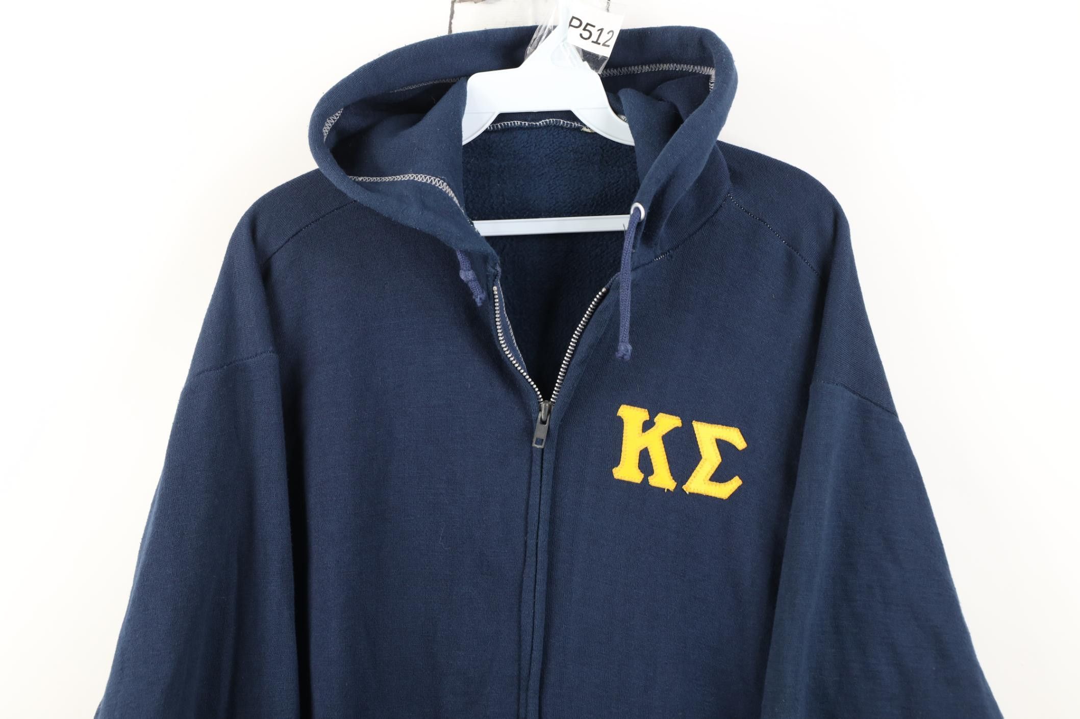 Vintage Vintage 70s Kappa Sigma Fraternity KSig Full Zip Hoodie USA Size US M / EU 48-50 / 2 - 2 Thumbnail