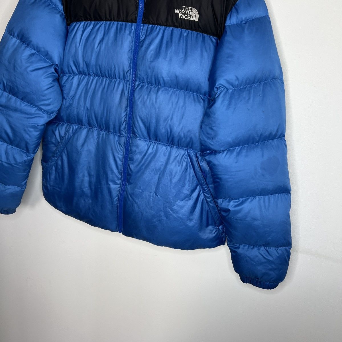 The North Face The North Face Nuptse 700 Blue Logo Puffer Down Jacket Size US L / EU 52-54 / 3 - 2 Thumbnail