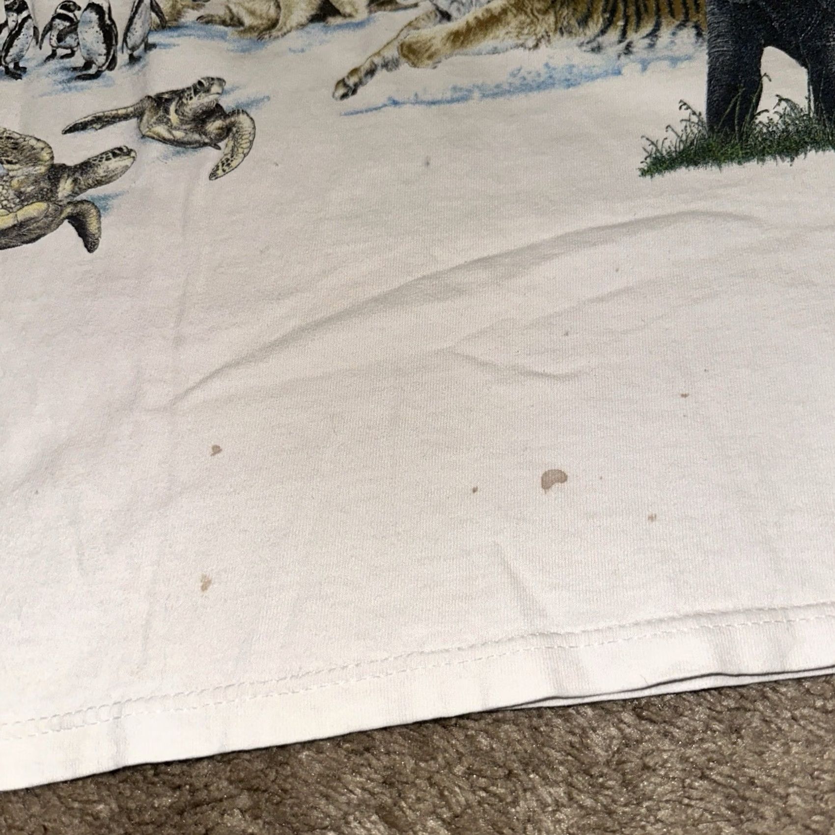 Vintage VINTAGE Endangered Species Of The World Shirt Mens L Nature Double-Sided 90s Shirt Size US L / EU 52-54 / 3 - 2 Thumbnail
