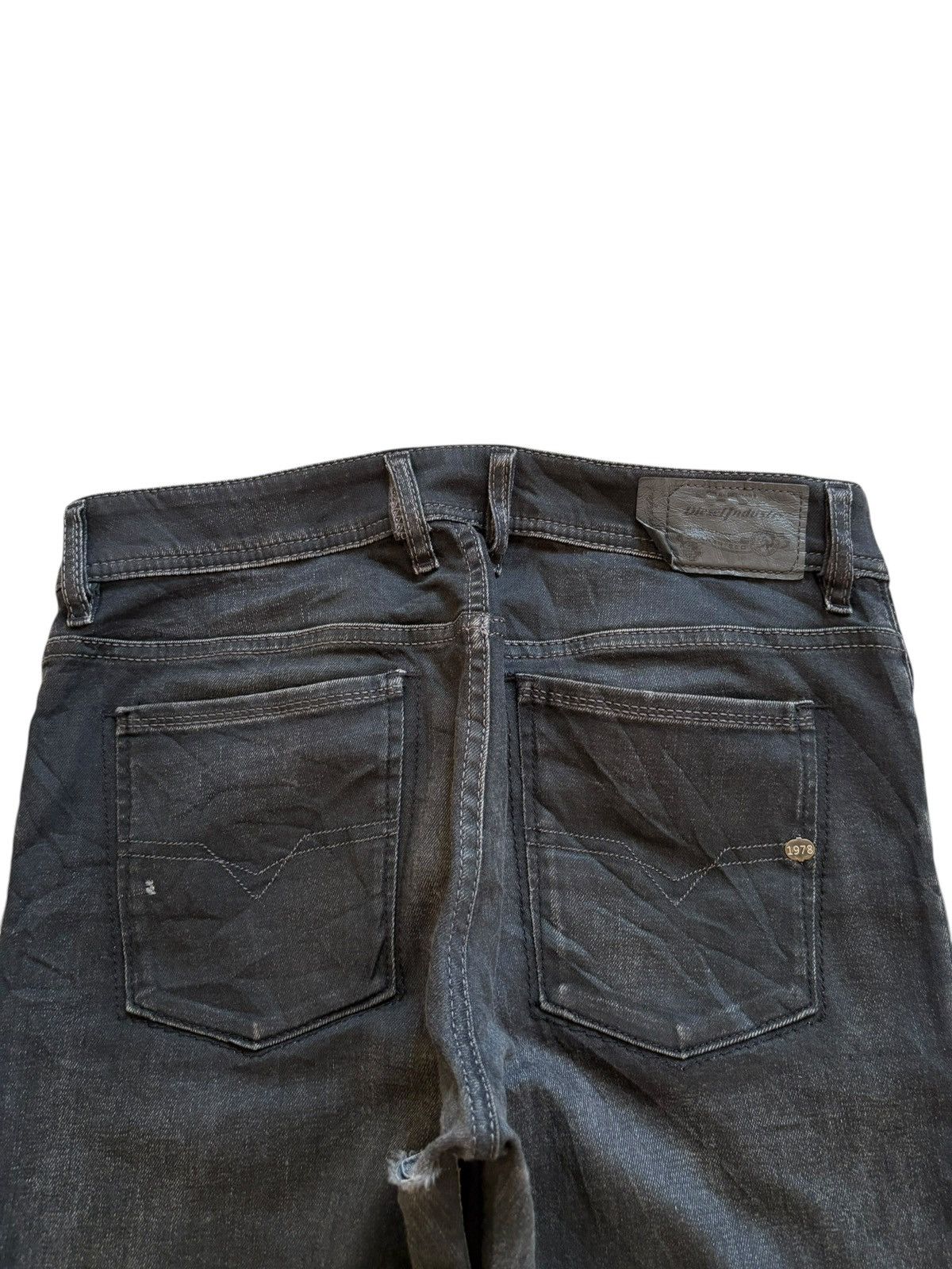 Diesel Vintage Diesel Sleenker Faded Wash Black Jeans Size US 30 / EU 46 - 8 Thumbnail