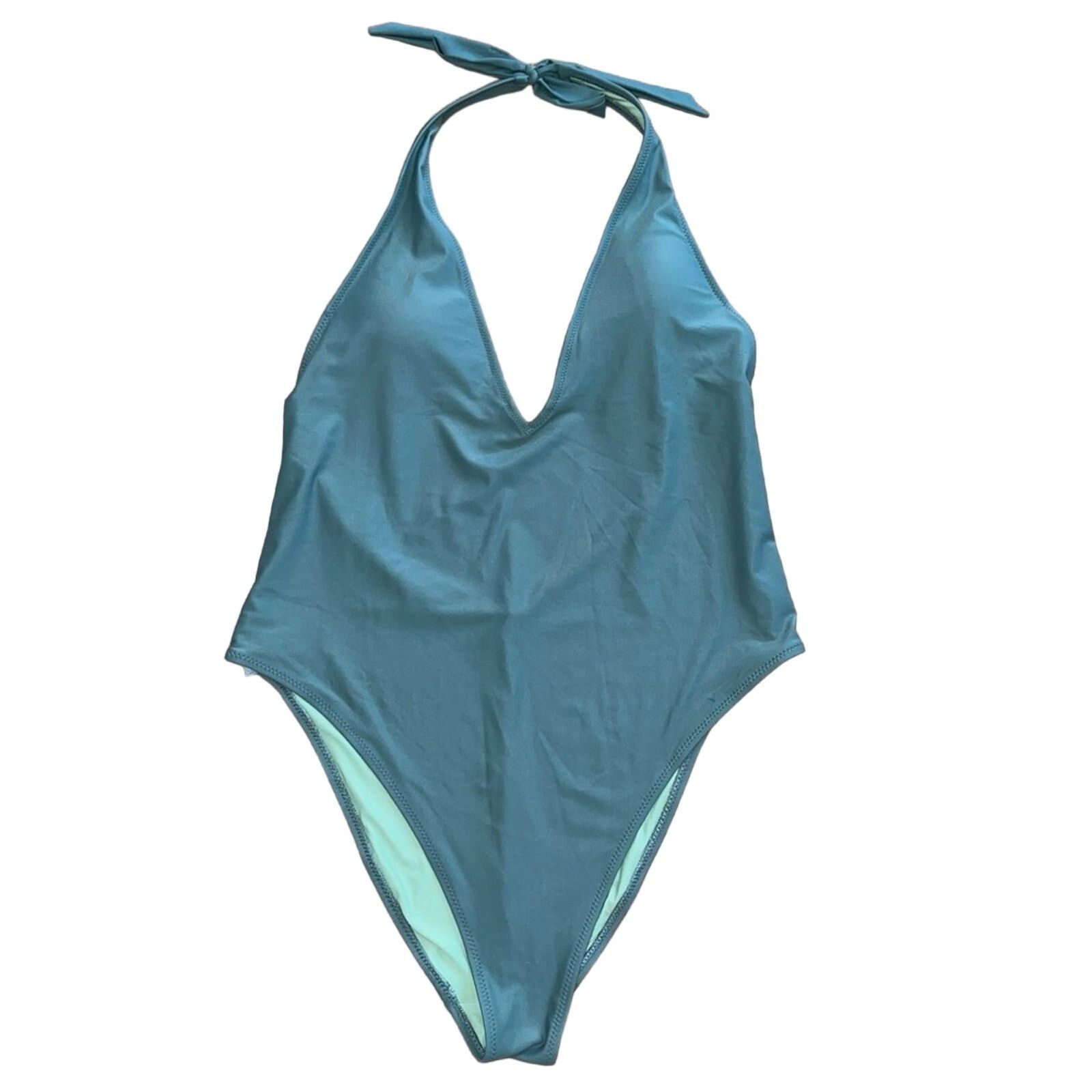 Other Aerie One Piece Plunge Swimsuit Olive Green Size XL Size ONE SIZE - 1 Thumbnail