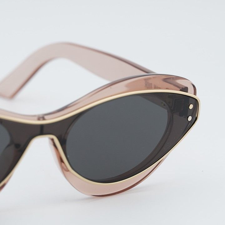 Dior Dior DIORMETEOR B1I 40A0 Sunglasses Matte Pink Cat Eye Frame Size ONE SIZE - 6 Thumbnail