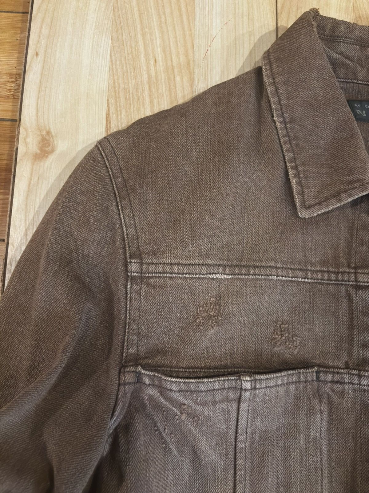 Other Brown denim jacket.oj-690 Size US XXS / EU 40 - 3 Thumbnail