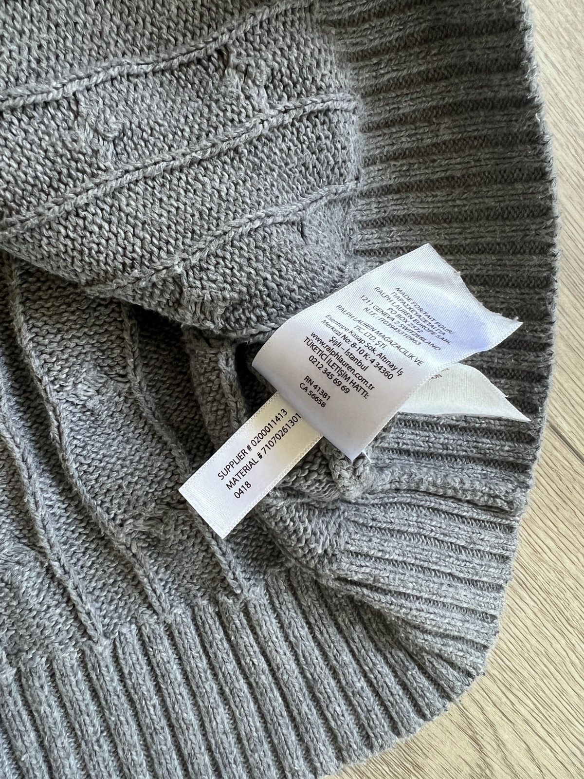 Ralph Lauren Ralph Lauren Polo sweater knitting knit grey Size US XL / EU 56 / 4 - 4 Thumbnail