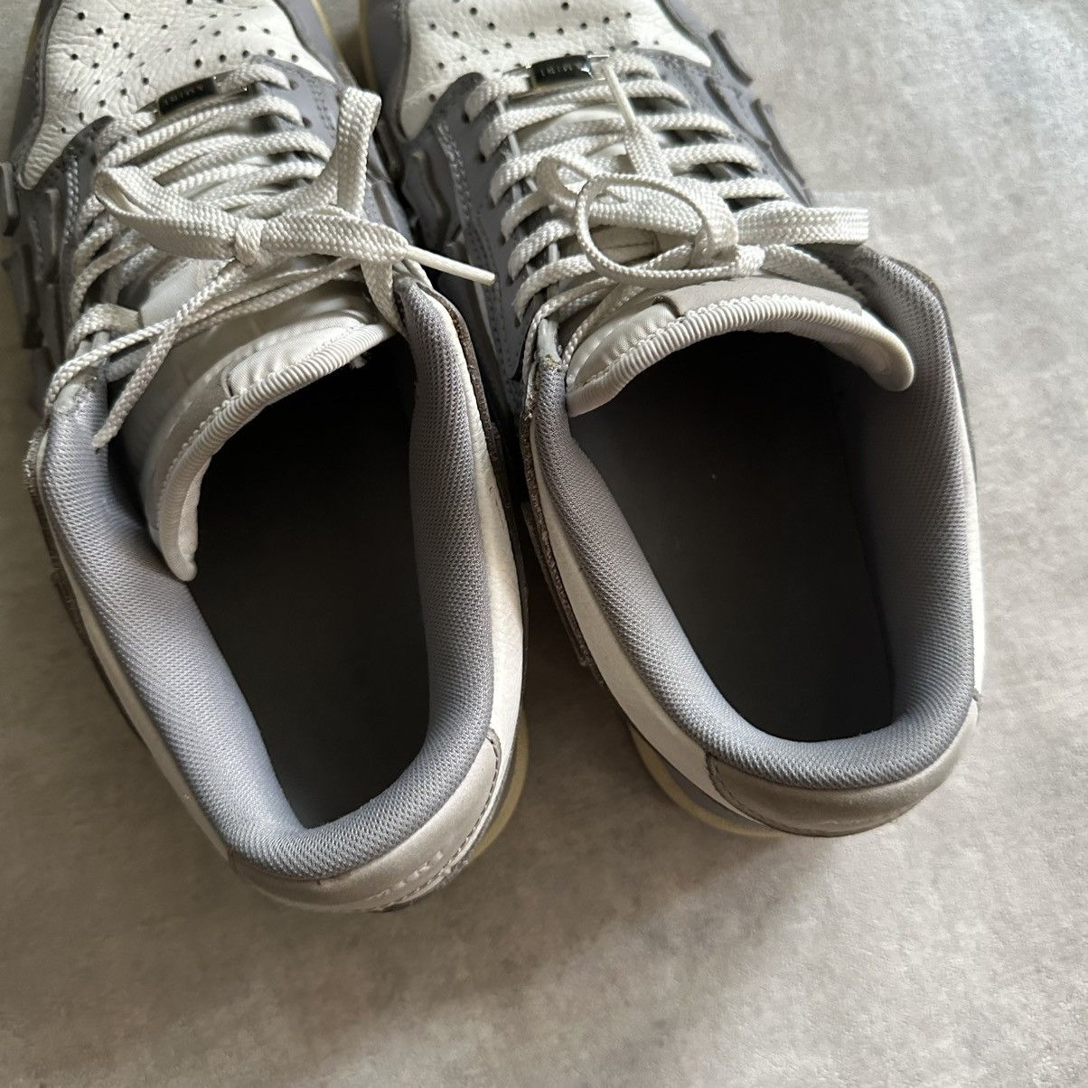 Amiri Amiri Skel Sneakers - White/Grey Size US 10 / EU 43 - 8 Thumbnail