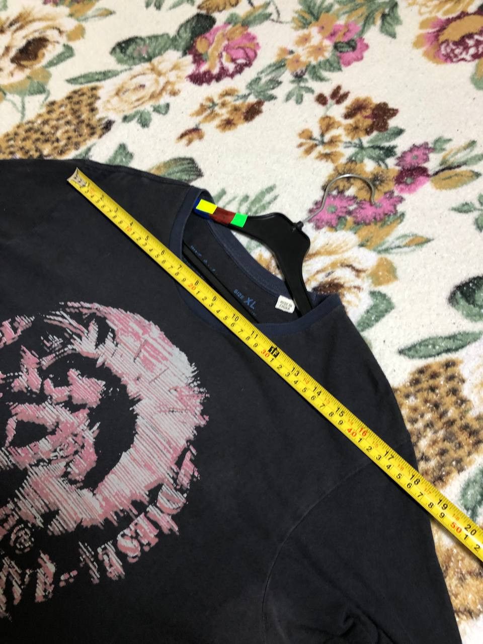 Diesel Diesel Shirt Black Denim Division Chenille Logo Graphic Tee Size US XL / EU 56 / 4 - 7 Thumbnail