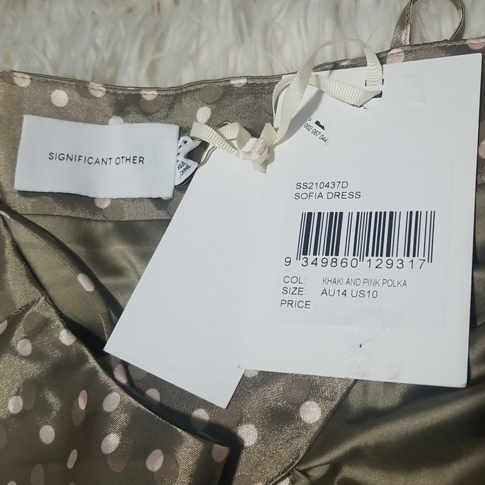 Significant Other NWT Significant Other Sofia Satin Polka Dot Maxi Dress Size L / US 10 / IT 46 - 6 Thumbnail