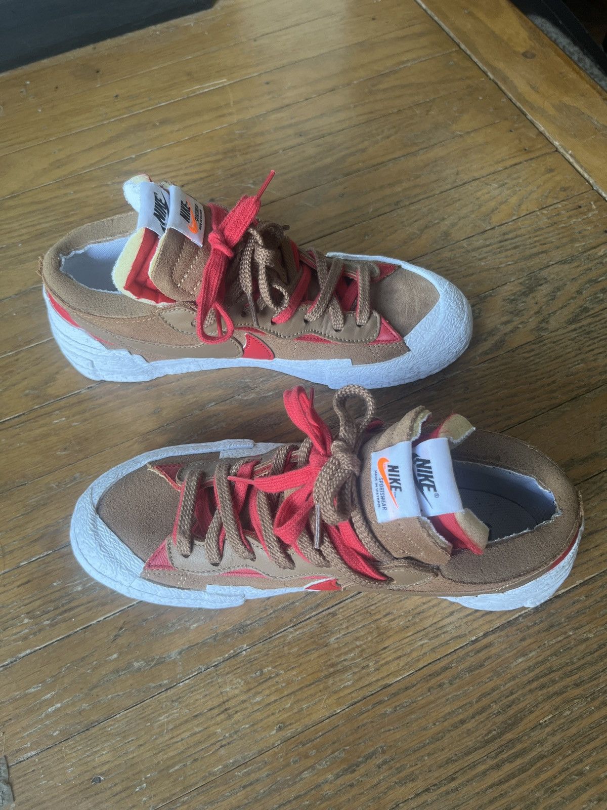 Nike × Sacai Nike x Sacai Blazer Low ‘British Tan’ Size US 8.5 / EU 41-42 - 4 Thumbnail