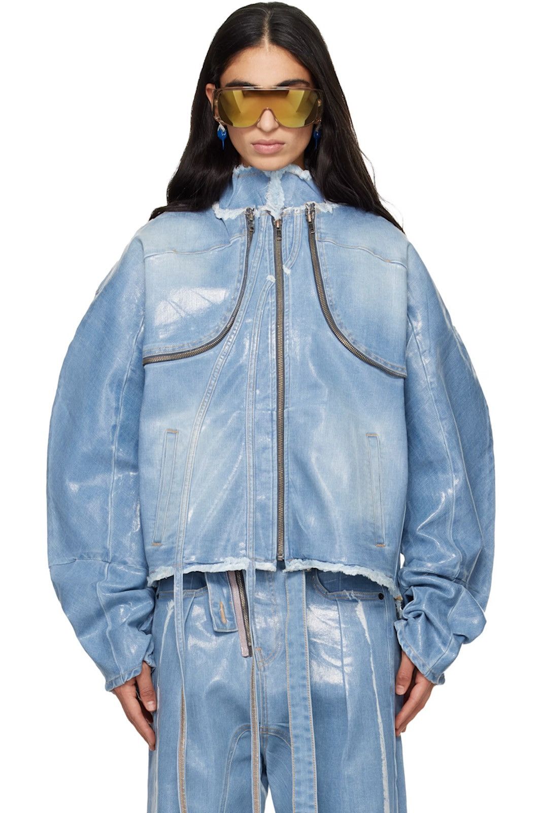 Ottolinger SS26 Ottolinger Glazed Denim Jacket Size L / US 10 / IT 46 - 5 Thumbnail