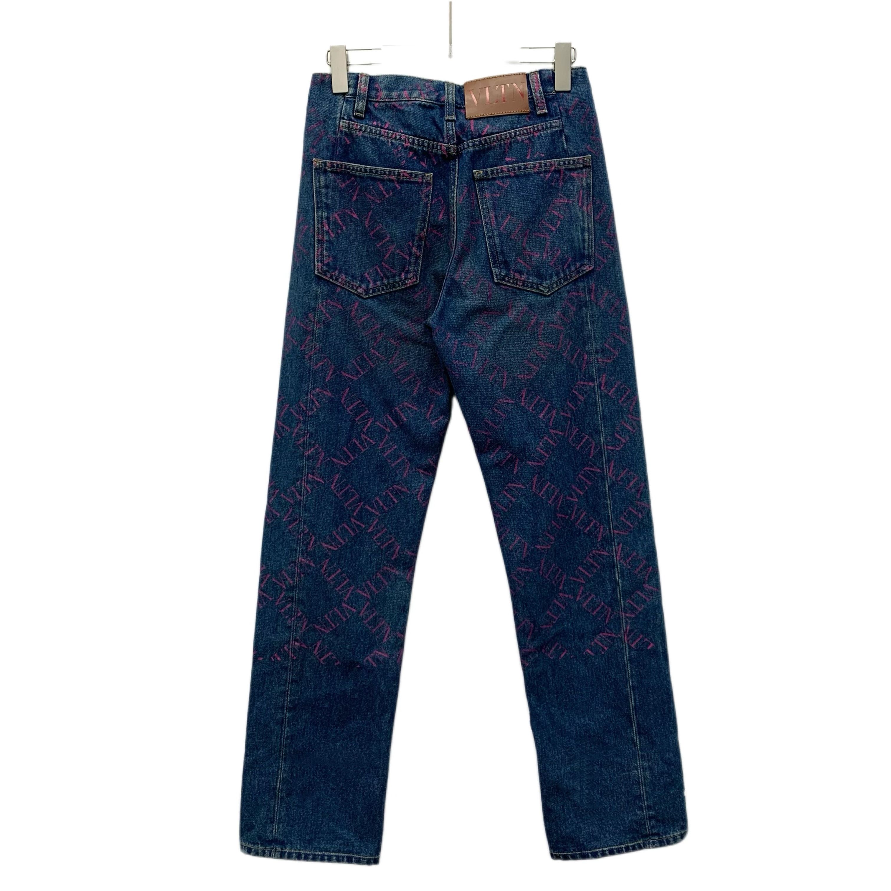 Valentino Valentino Blue Logo Print Cotton Denim Jeans (Size 27) Size 27" / US 4 / IT 40 - 8 Thumbnail