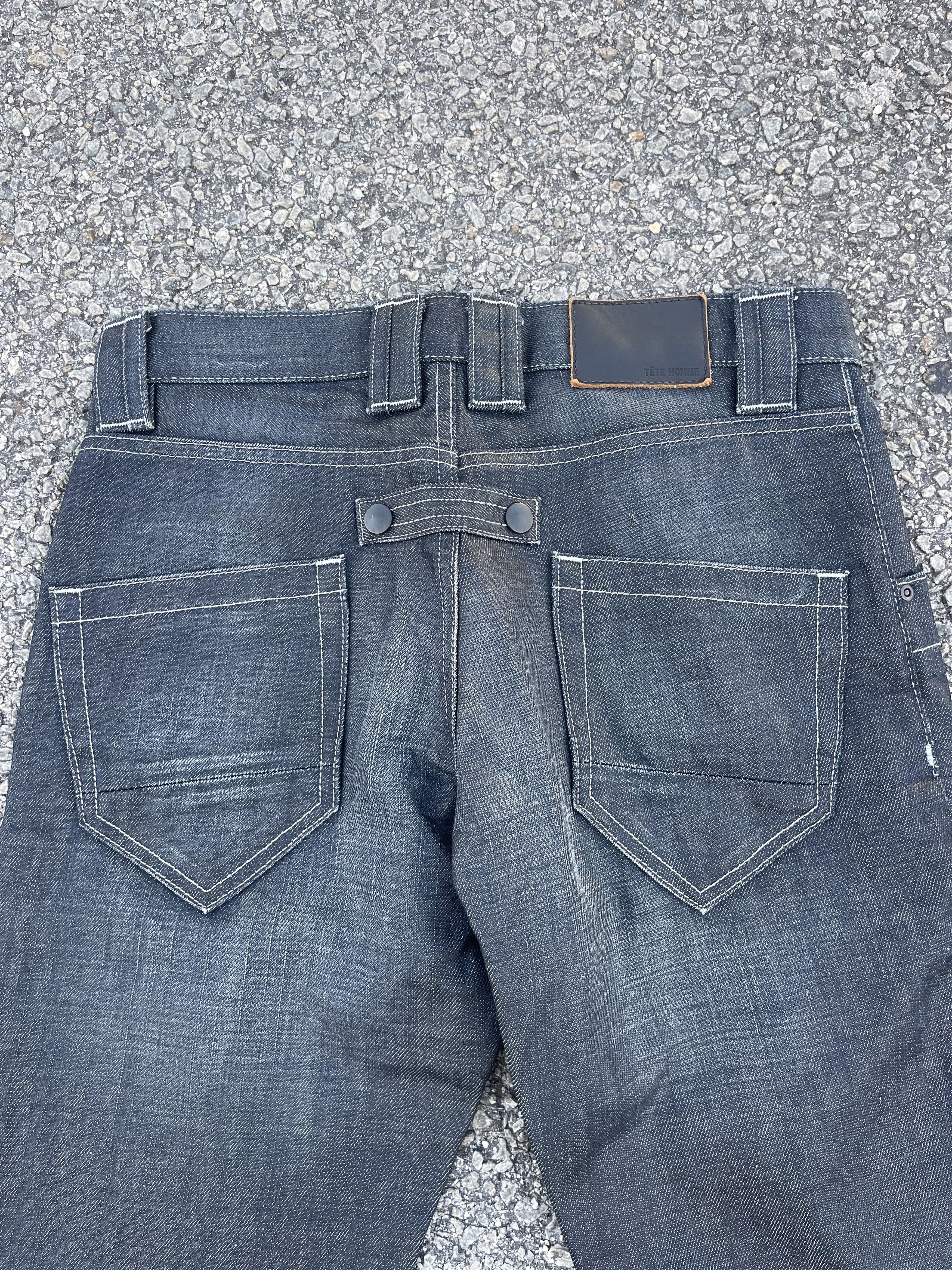Issey Miyake × Tete Homme Tete Homme Flare Waxed Denim Kendrick Lamar Size US 29 - 16 Thumbnail