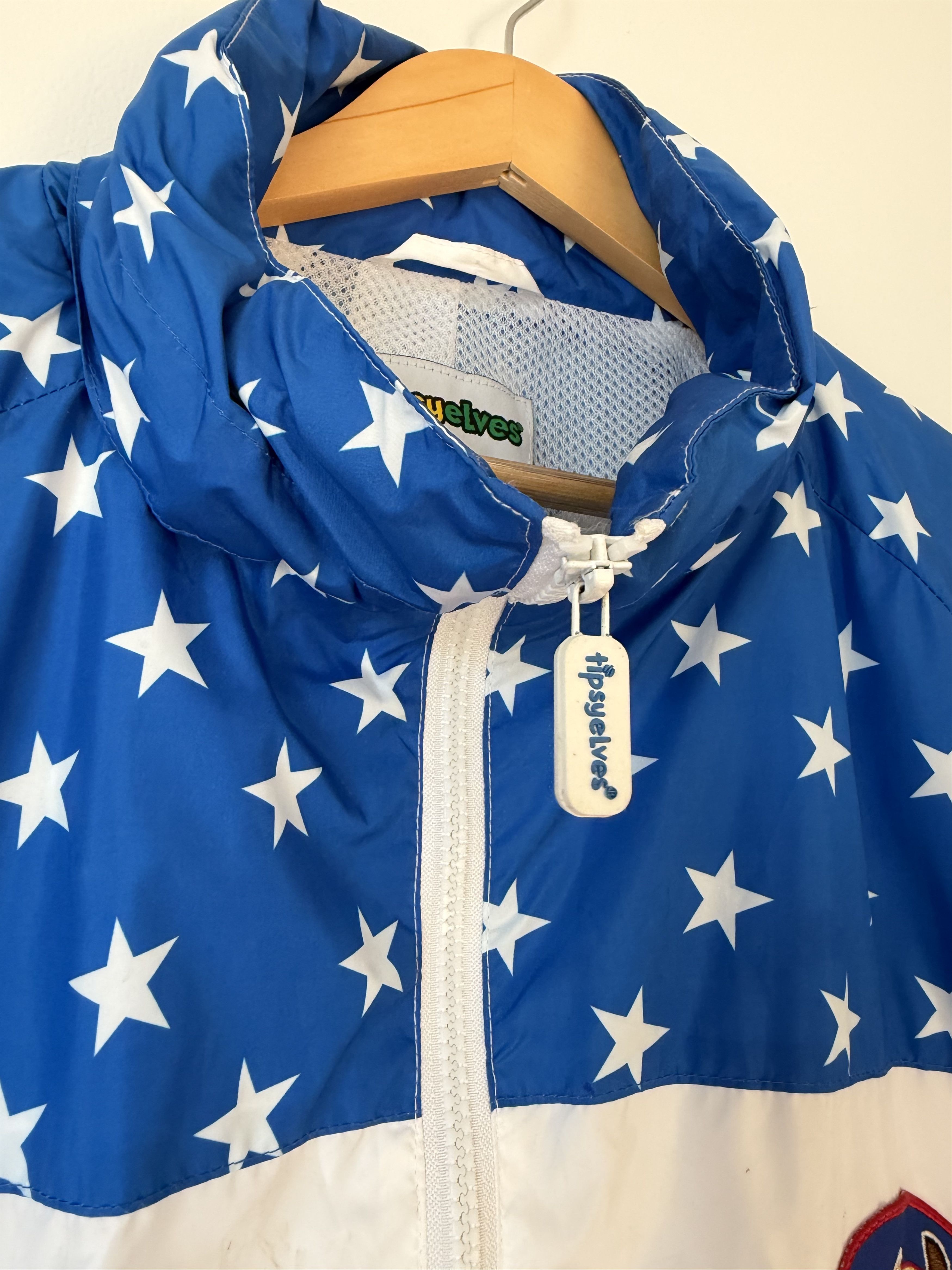 Tipsy Elves Tipsyelves USA Eagle Flag Windbreaker Jacket Large L Size US L / EU 52-54 / 3 - 6 Thumbnail
