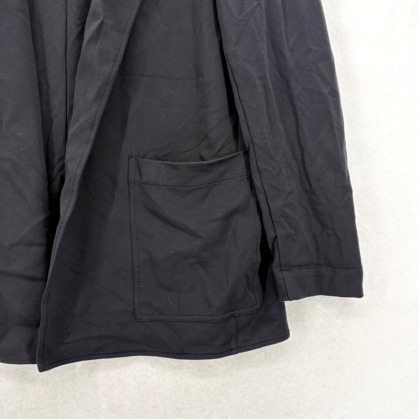 Athleta Athleta Blazer Womens 16 Black Knit Open Front Travel Business Casual Workwear Mid-Length Lyocell Knit Carded Overcoat Size XXL / US 16-18 / IT 52-54 - 3 Thumbnail