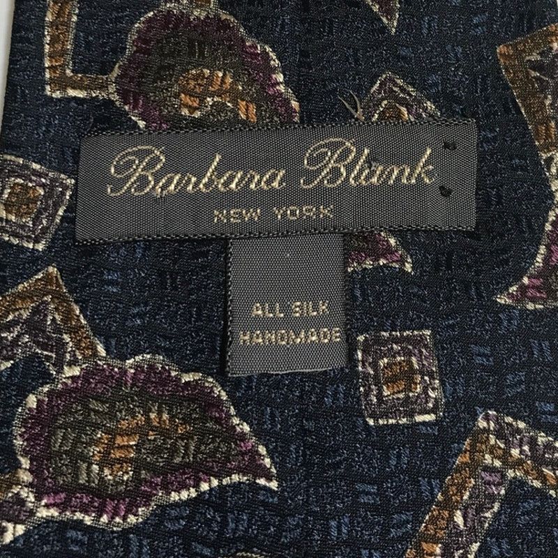 Other Barbara Blank New York Geometric Silk Handmade Necktie Size ONE SIZE - 3 Thumbnail
