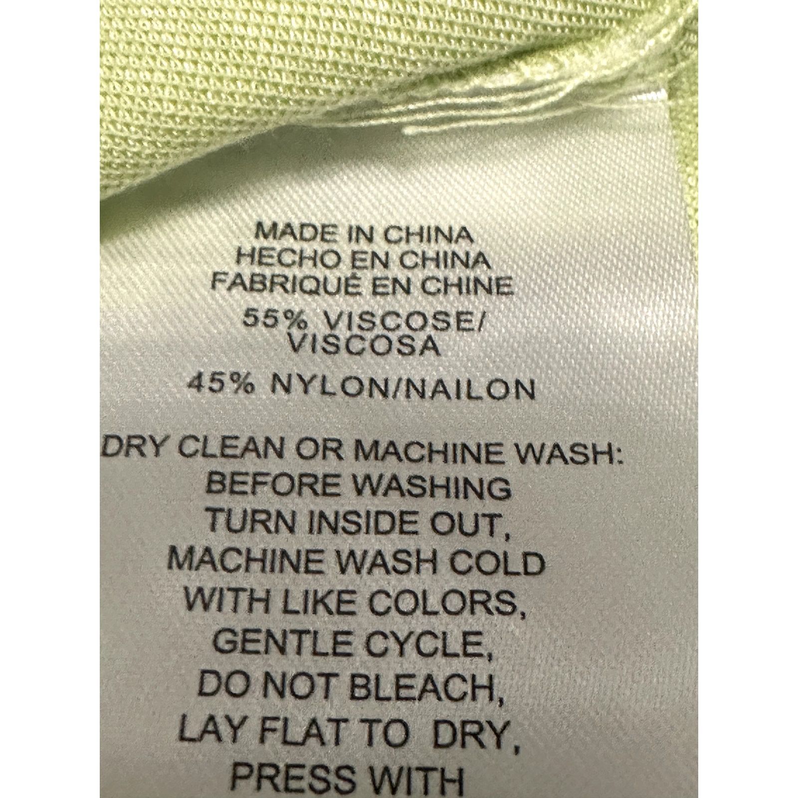 Jones New York Jones New York Sleeveless Tank Top Placket Yellow Green W M Size M / US 6-8 / IT 42-44 - 10 Thumbnail