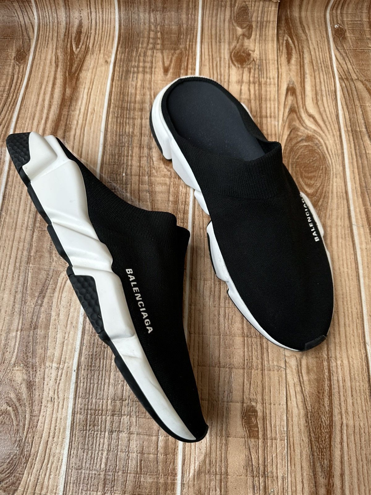 Balenciaga Balenciaga speed mule Black Knit Size US 12 / EU 45 - 10 Thumbnail