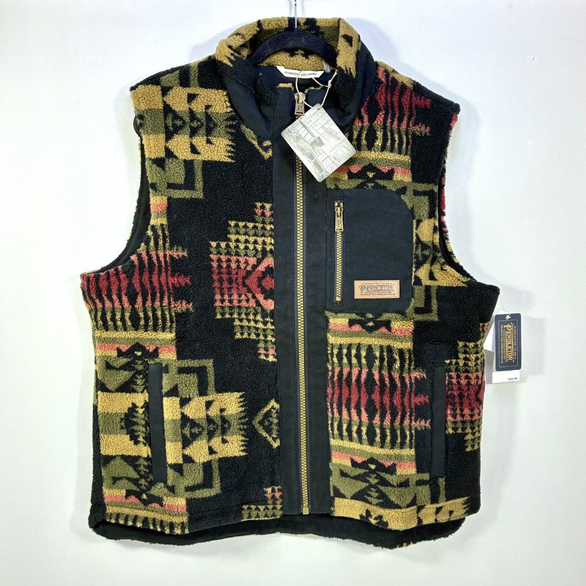 Pendleton Pendleton Ridgeline Berber Fleece Vest Mens Black XL NWT Size US XL / EU 56 / 4 - 3 Thumbnail