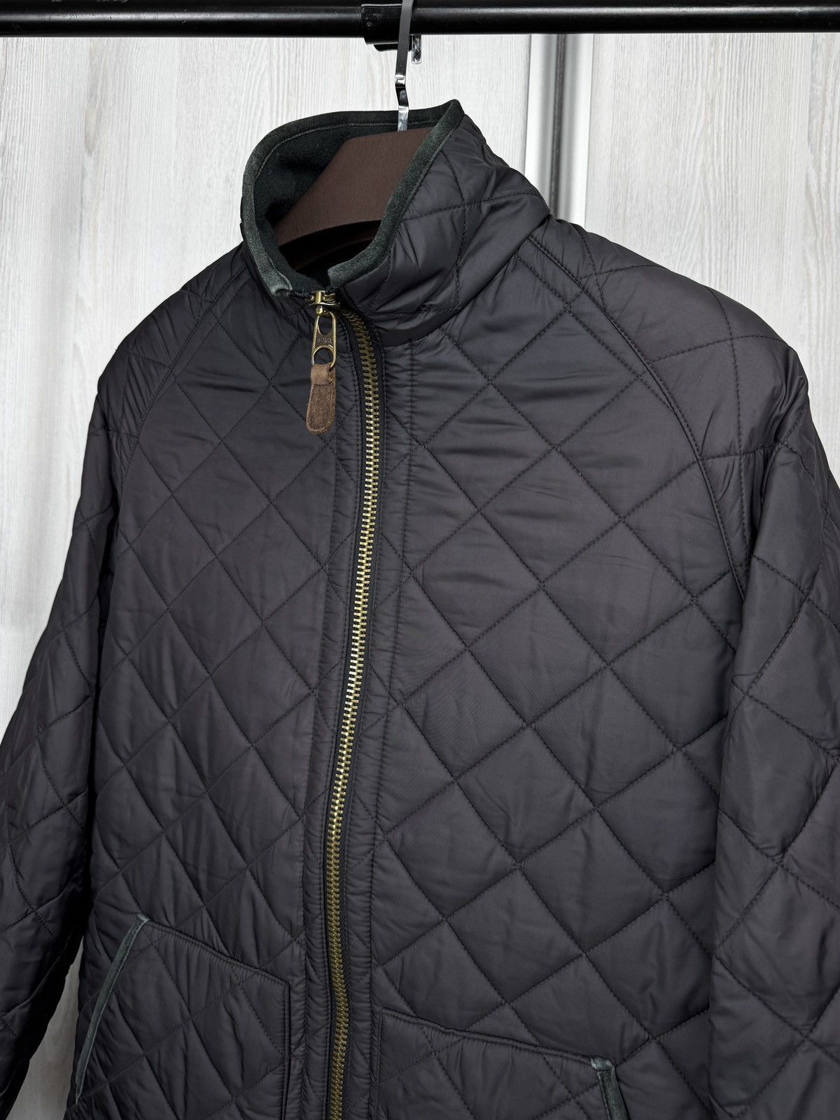 Polo Ralph Lauren Polo Ralph Lauren Jacket Quilted Trim Leather fleece lined Size US M / EU 48-50 / 2 - 6 Thumbnail
