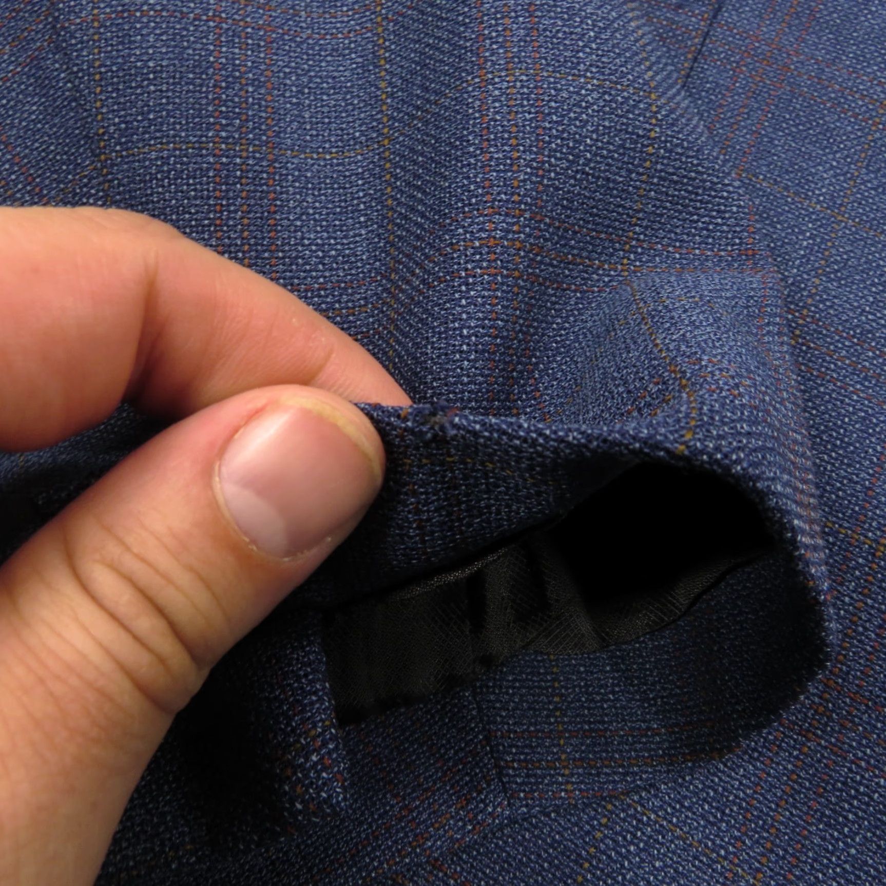 Lubiam Lubiam Blazer 48R High Twist Virgin Wool 3/2 Roll Check Sport Coat LMB 1911 Mens Size 48R - 4 Thumbnail
