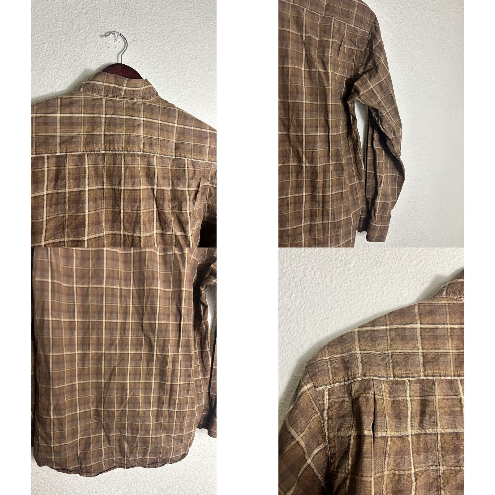 Vintage Columbia Shirt Mens Small Brown Plaid Cotton Button-Down Long Sleeve Size US S / EU 44-46 / 1 - 9 Thumbnail