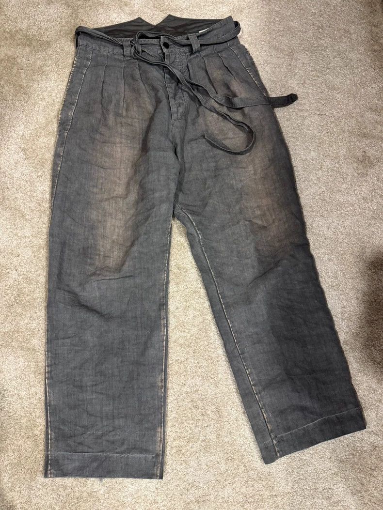 Visvim Visvim ICT Hakama Pants Dmgd Casual Wear- DMC Size US 31 - 1 Thumbnail