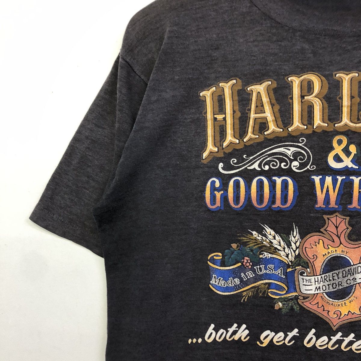 Harley Davidson × Vintage Vintage Harley Davidson Casey’s Motorcycles Tshirt Size US M / EU 48-50 / 2 - 7 Thumbnail