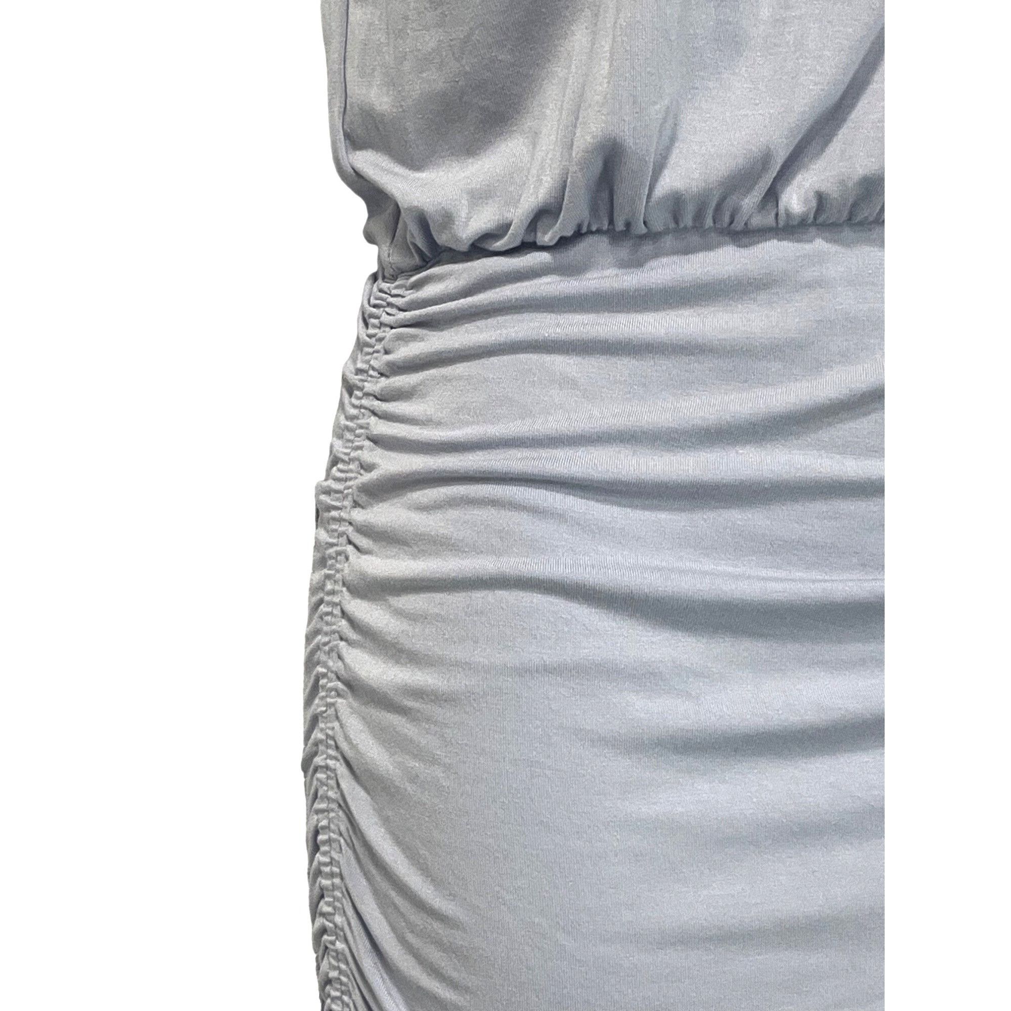 Other Open Edit Strong Shoulder Body-con Minidress In Blue Feather Size XS / US 0-2 / IT 36-38 - 4 Thumbnail