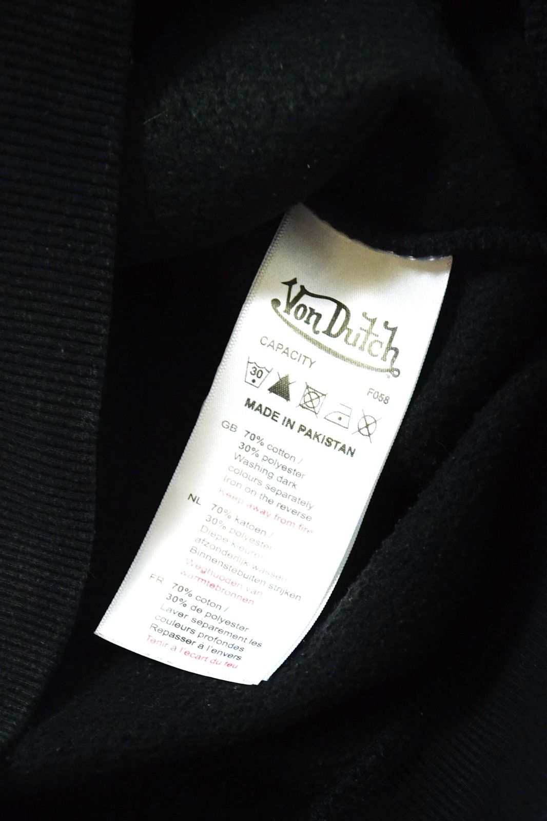 Von Dutch Vintage Von Dutch Big Logo Y2K black Sweatshirt Size US L / EU 52-54 / 3 - 9 Thumbnail