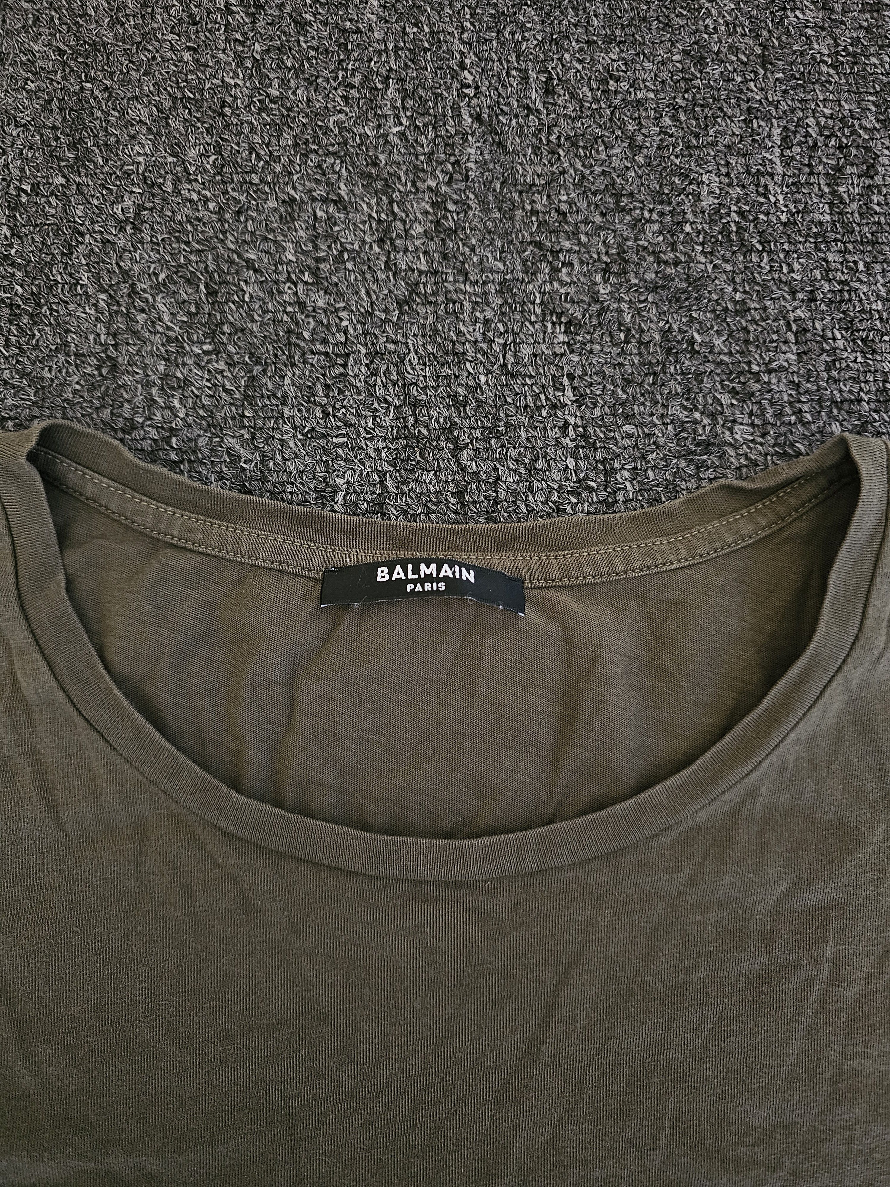 Balmain Balmain Men's Embossed Logo T-Shirt Size M Size US M / EU 48-50 / 2 - 3 Thumbnail