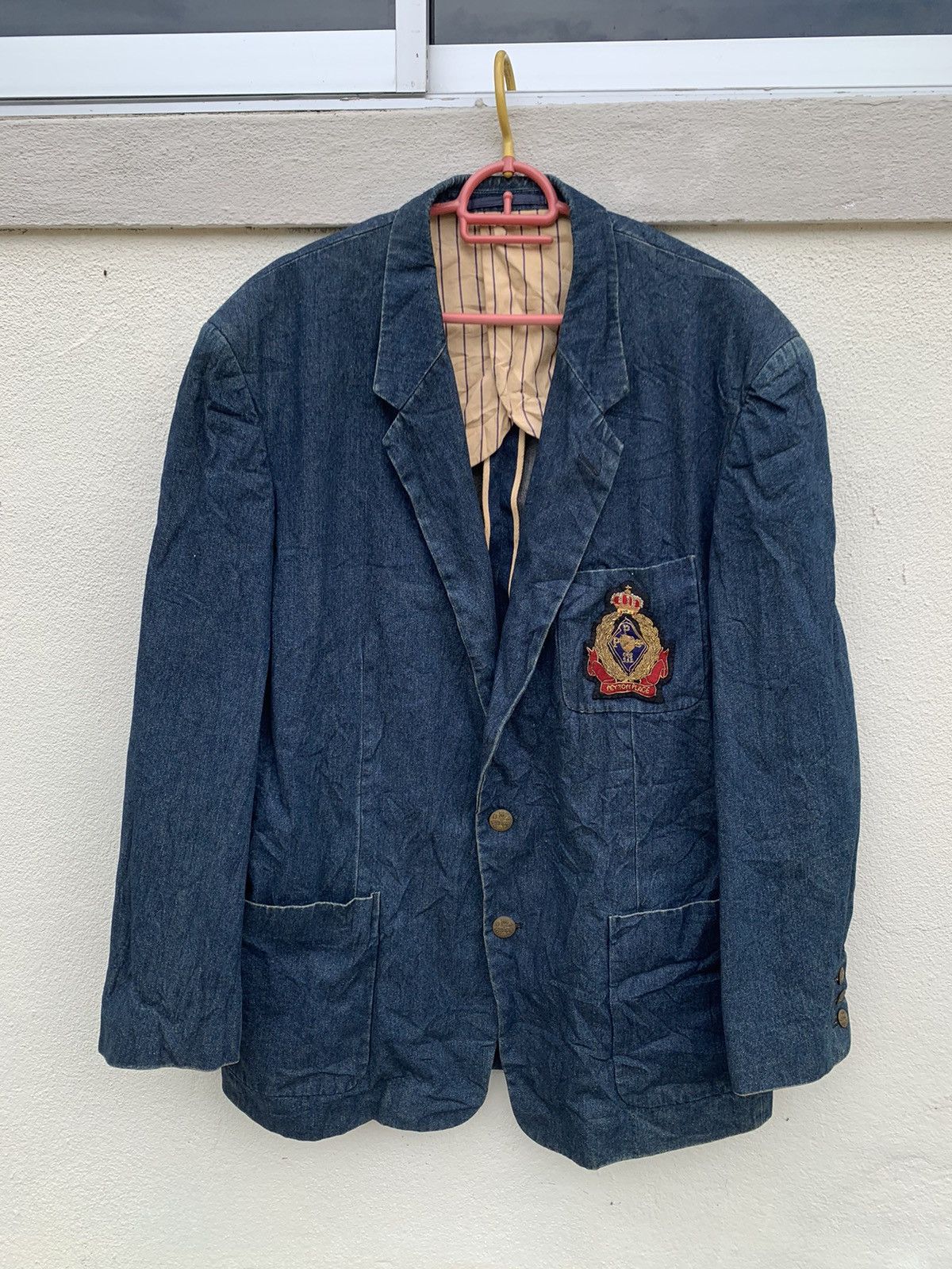 image of Steals Ppfm With Nice Embroidery Coat Jacket in Blue, Men's (Size Large)