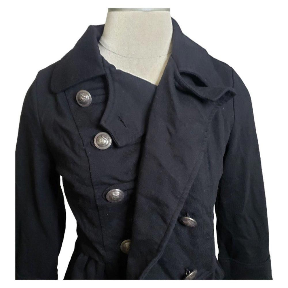 Designer CT872 Starling Ladies Black Long Sleeve Knit JAcket Size L / US 10 / IT 46 - 2 Thumbnail