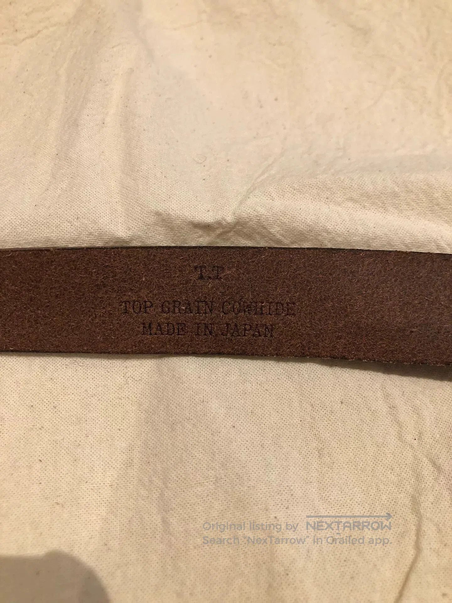 Taiga Takahashi T.T Taiga Takahashi Leather Belt. Size ONE SIZE - 5 Thumbnail