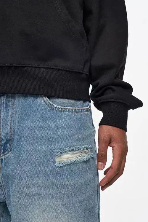 VIBE Vintage street hip-hop washed and aged ripped design jeans Size US 30 / EU 46 - 5 Thumbnail