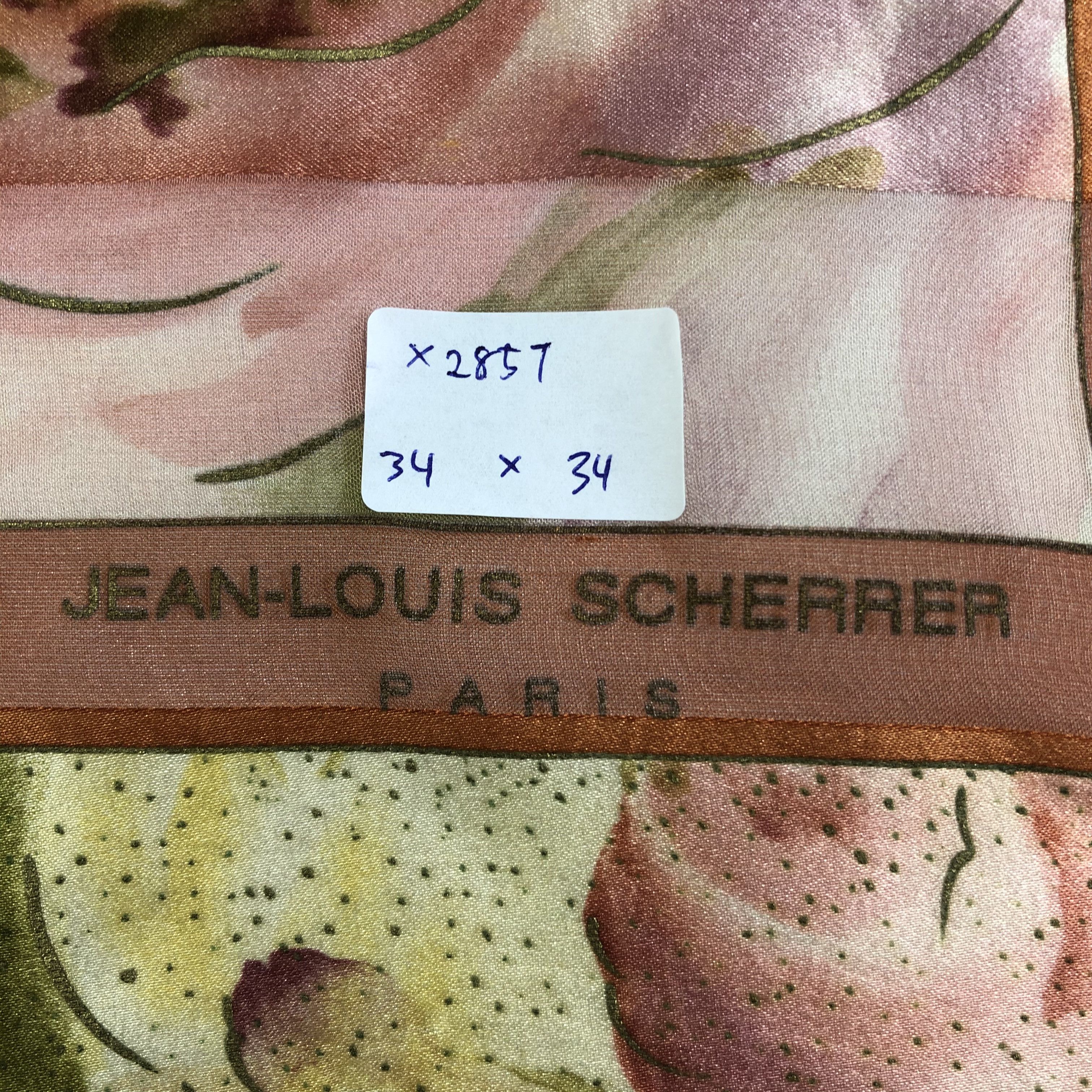 Jean-Louis Scherrer × Vintage Vintage Jean Louis Scherrer Silk Scarf Size ONE SIZE - 6 Thumbnail