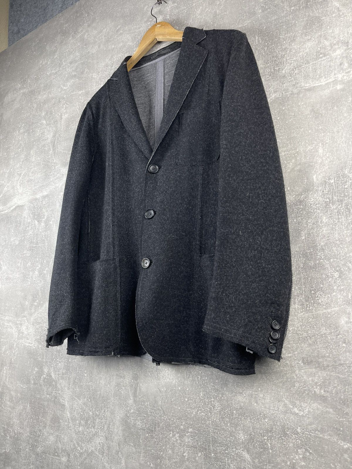 Z Zegna Z Zegna Techo Tailoring Avant Garde Deconstruction Blazer Size 48R - 3 Thumbnail