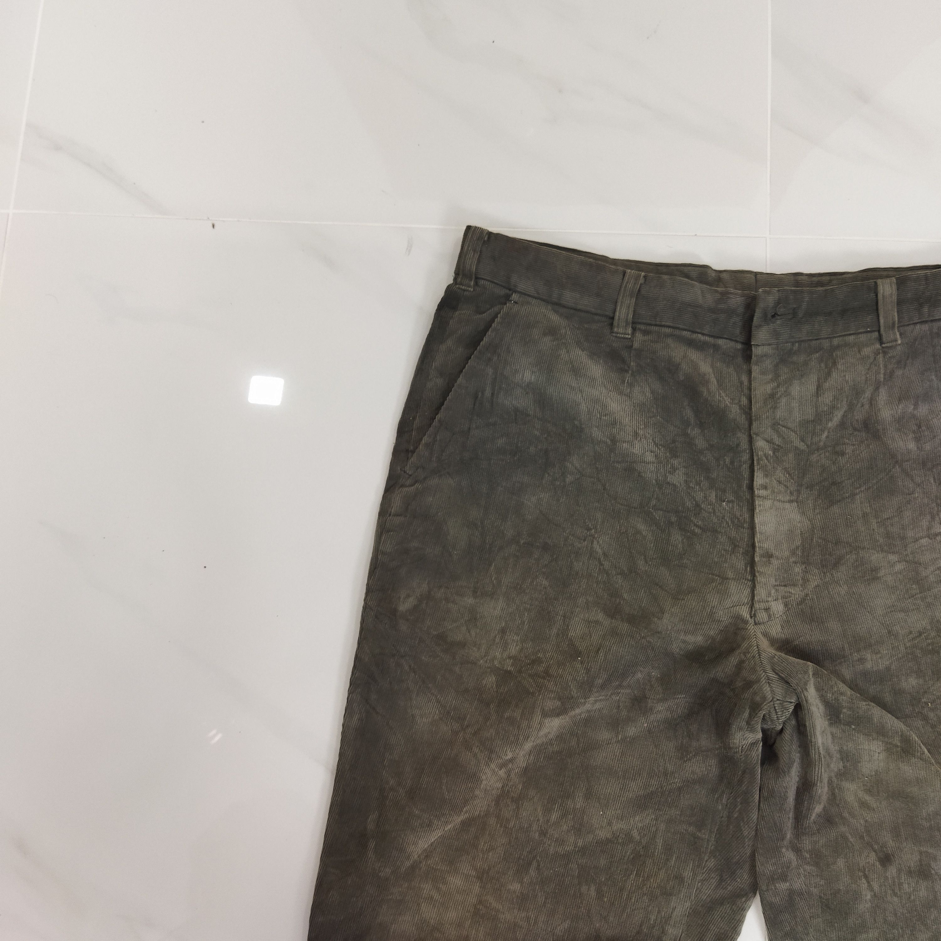 Japanese Brand PENTHOUSE CORDUROI FADED GREEN PANTS Size US 36 / EU 52 - 4 Thumbnail