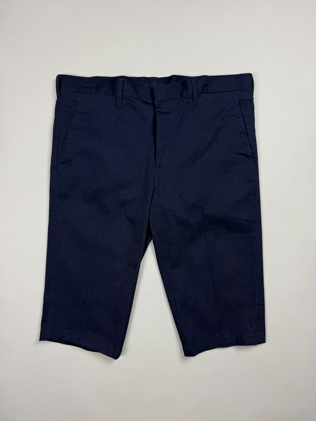 Prada Prada Milano Black Tab Men’s Cut Denim Shorts Breeches Size US 35 - 1 Thumbnail