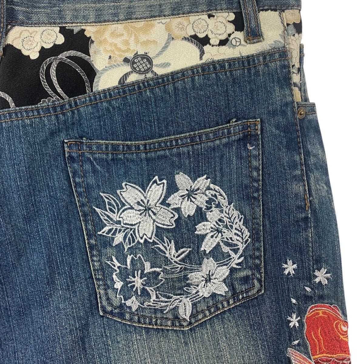 If Six Was Nine × Japanese Brand JAPANESEBRAND Sukajan japanese culture jeans Size US 34 / EU 50 - 18 Thumbnail