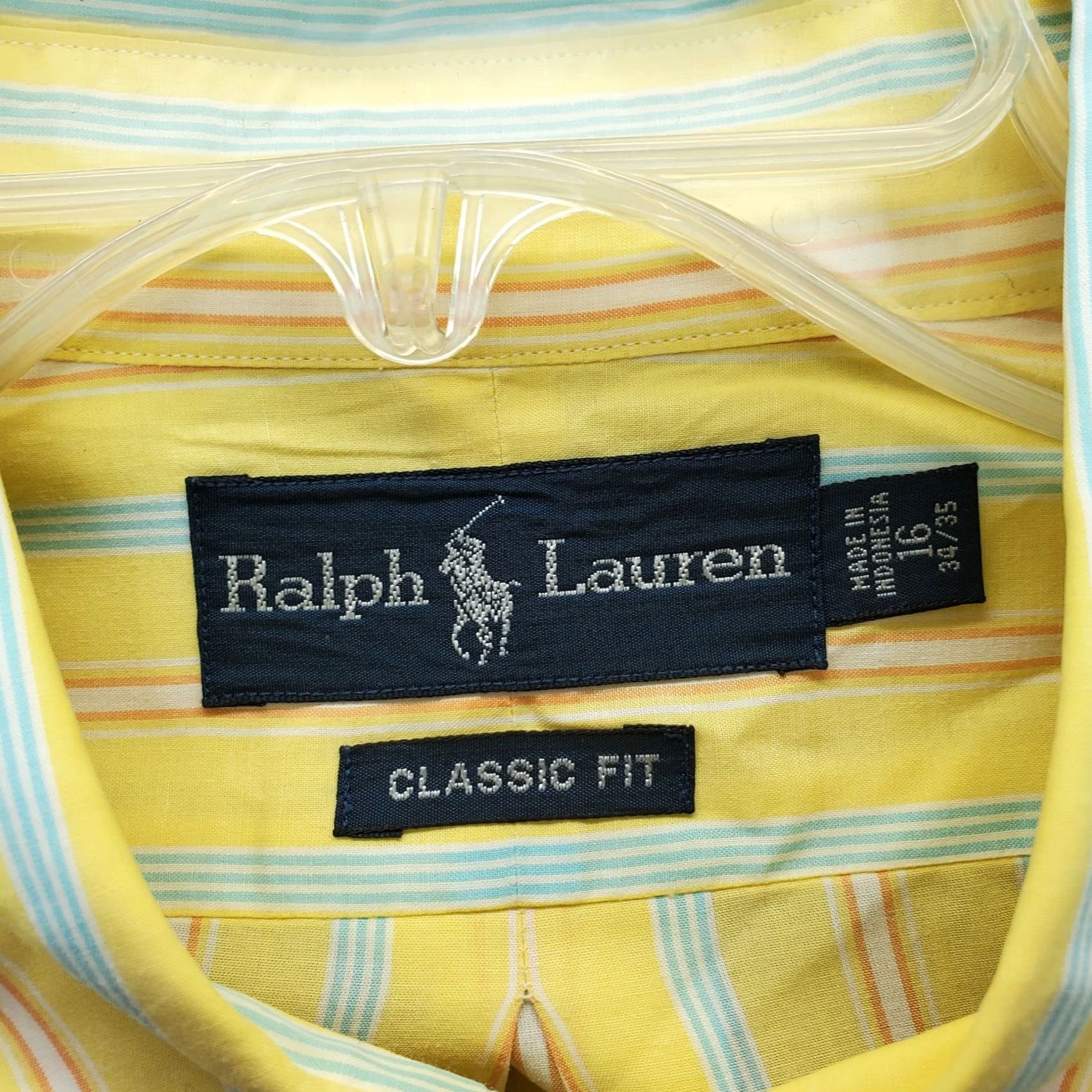 Ralph Lauren Ralph Lauren Dress Shirt Mens 16 Striped Classic Fit Collared Button-Down Shirt Mens Size 16 Multicolor Size 42R - 4 Thumbnail