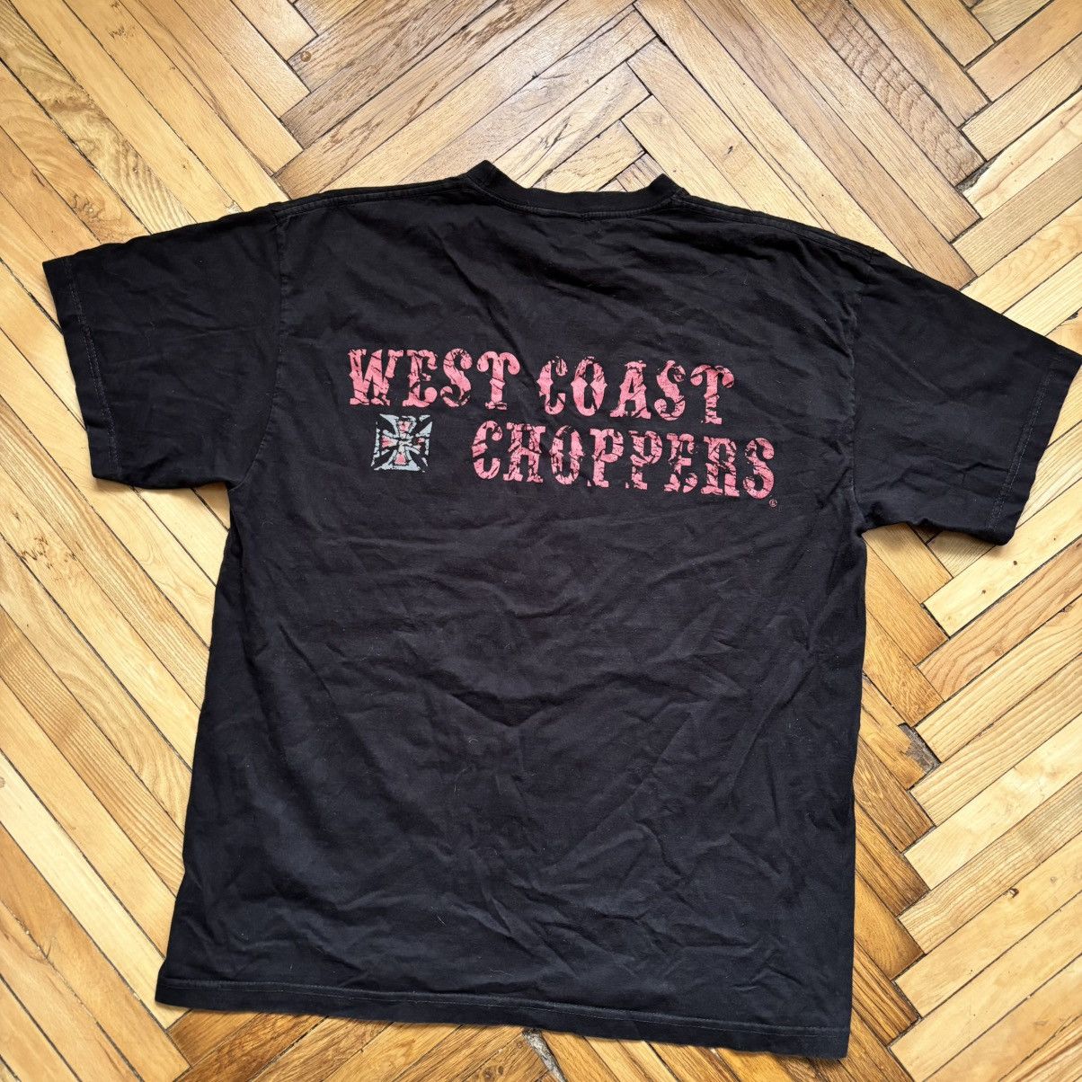 West Coast Choppers Rare Vintage Y2K Black T-Shirt West Coast Choppers Punk Moto Size US L / EU 52-54 / 3 - 1 Thumbnail