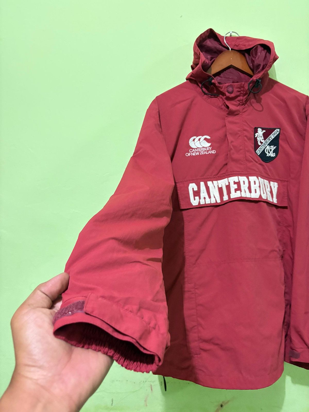 Vintage Canterburry Anorak Jacket With Hoodie Design