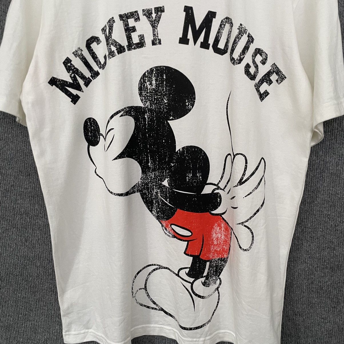 Disney × Mickey Mouse Vintage Y2K Mickey & Minnie Kissing Mirror Print T Shirt Size US L / EU 52-54 / 3 - 2 Thumbnail