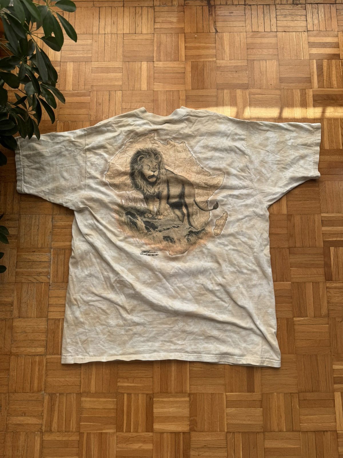 Liquid Blue Vintage T-Shirt Liquid Blue Made In Usa Lion 1994 Size US XXL / EU 58 / 5 - 7 Thumbnail