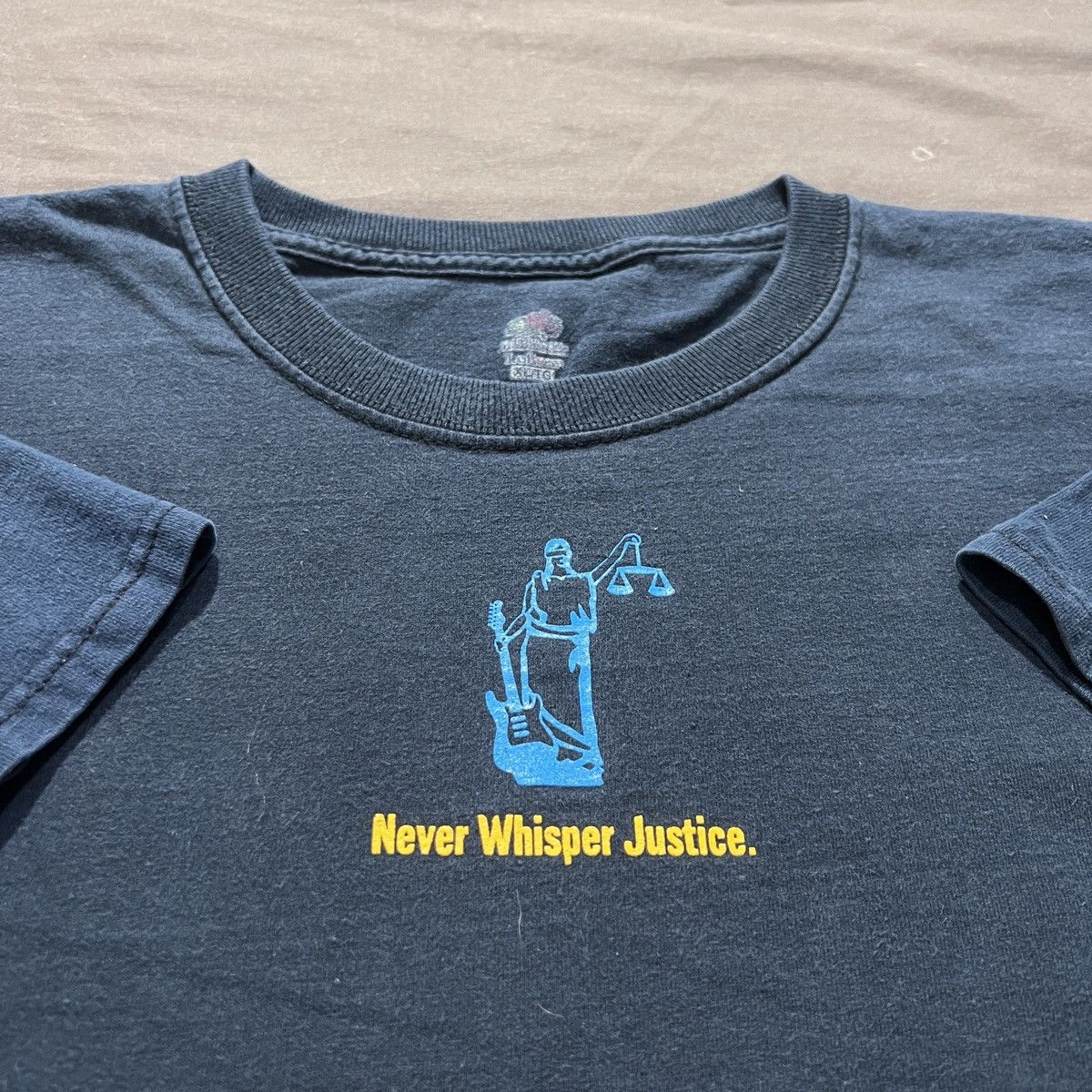 Vintage Vintage Y2K Never Whisper Justice Tour Tee XL Faded Size US XL / EU 56 / 4 - 1 Thumbnail