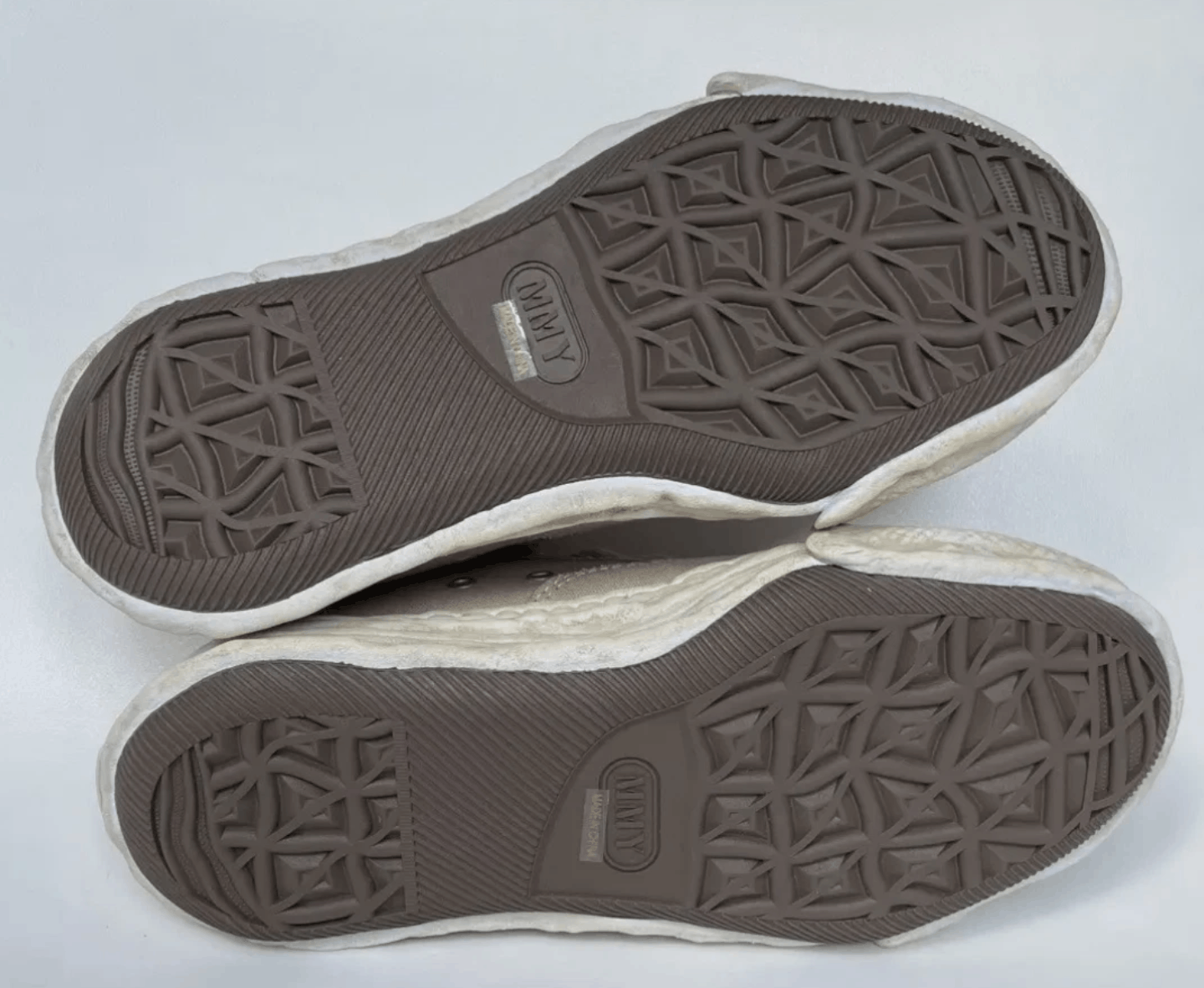 Maison MIHARA YASUHIRO Over Dyed Tan Canvas ‘Peterson’ Trainers Size US 12 / EU 45 - 10 Thumbnail