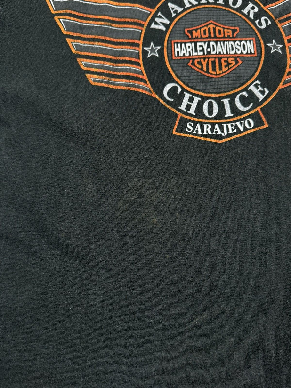 Harley Davidson × Vintage Y2K Faded Harley Davidson Warriors Choice T-Shirt Size US M / EU 48-50 / 2 - 3 Thumbnail
