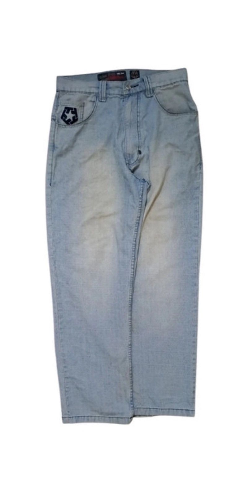 90’s hiphop tribal streetwear 極太 jeans TRIBAL Gear jeans, blue vintage baggy jeans, 90s hip hop